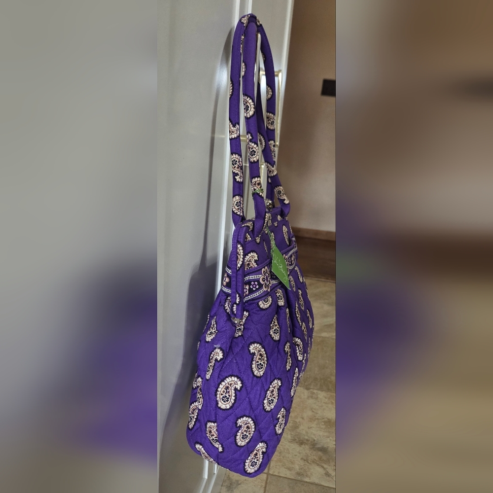 Vera Bradley Alice Simply Violet Kisslock Shoulder Bag NWT - Picture 7 of 14